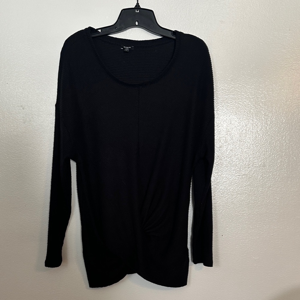 Express Black Long Sleeve Top